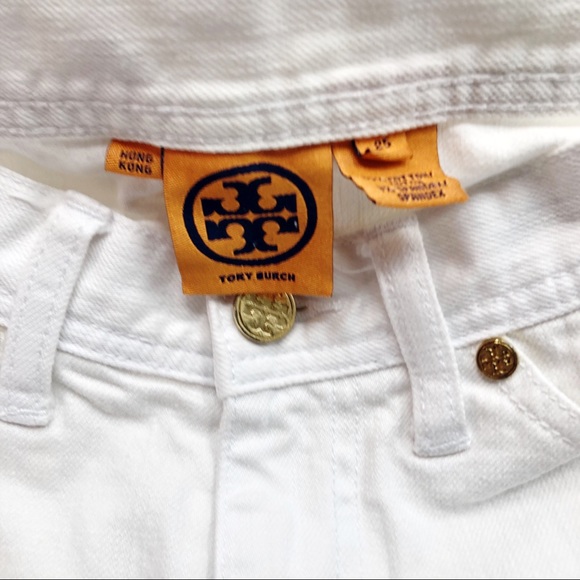 Tory Burch White Tory Classic Jeans 25 - Picture 5 of 8